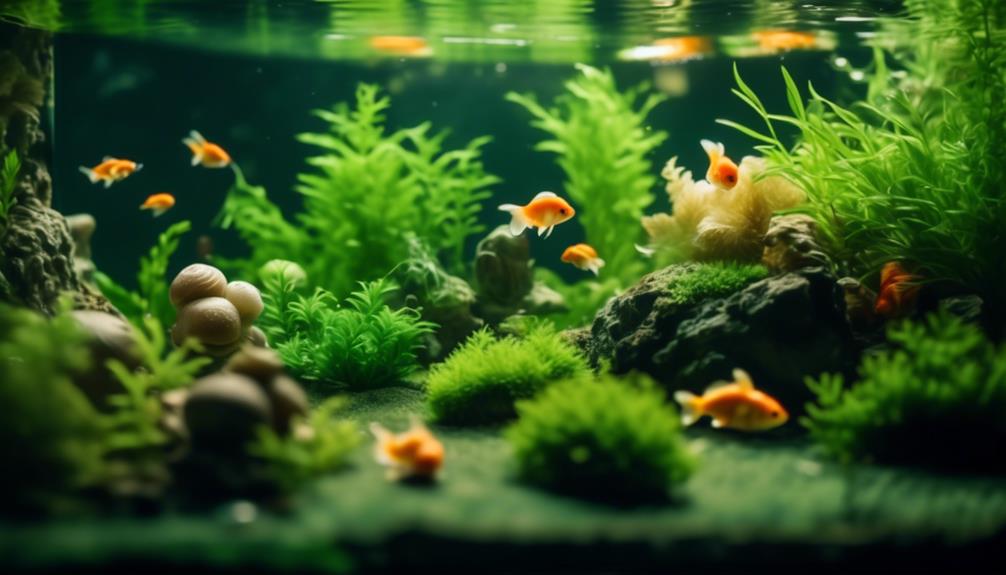 hornwort compatibility with snails and goldfish
