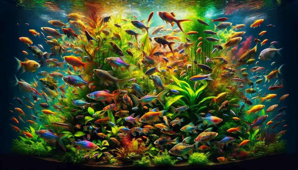 vibrant rainbowfish enhance aquarium