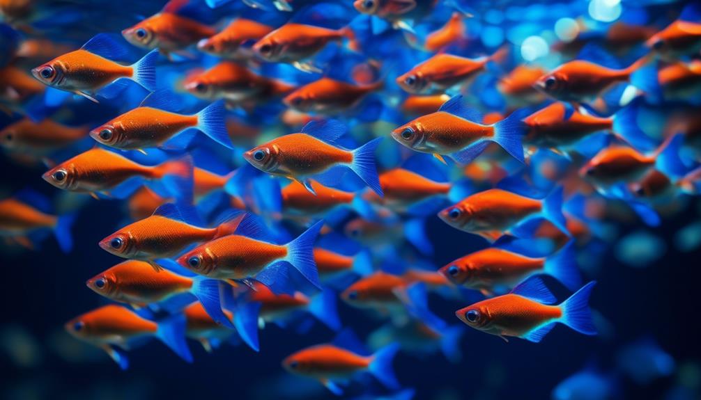 vibrant tropical fish display